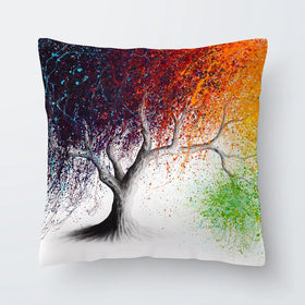 Rainbow Seasons Tree Cushion Rainbow Seasons Tree Cushion wall art product Ashvin Harrison (2016-2022 collection)