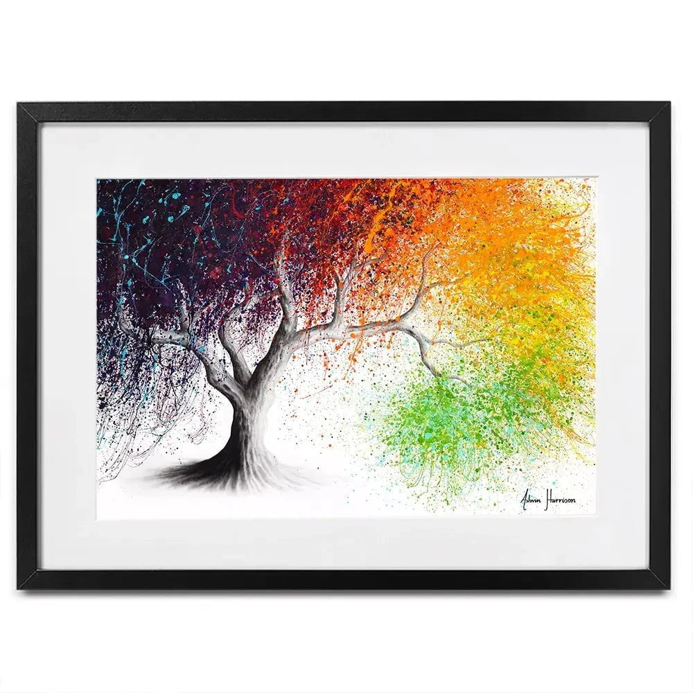 Rainbow Seasons Tree Framed Art Print Rainbow Seasons Tree Framed Art Print wall art product Ashvin Harrison