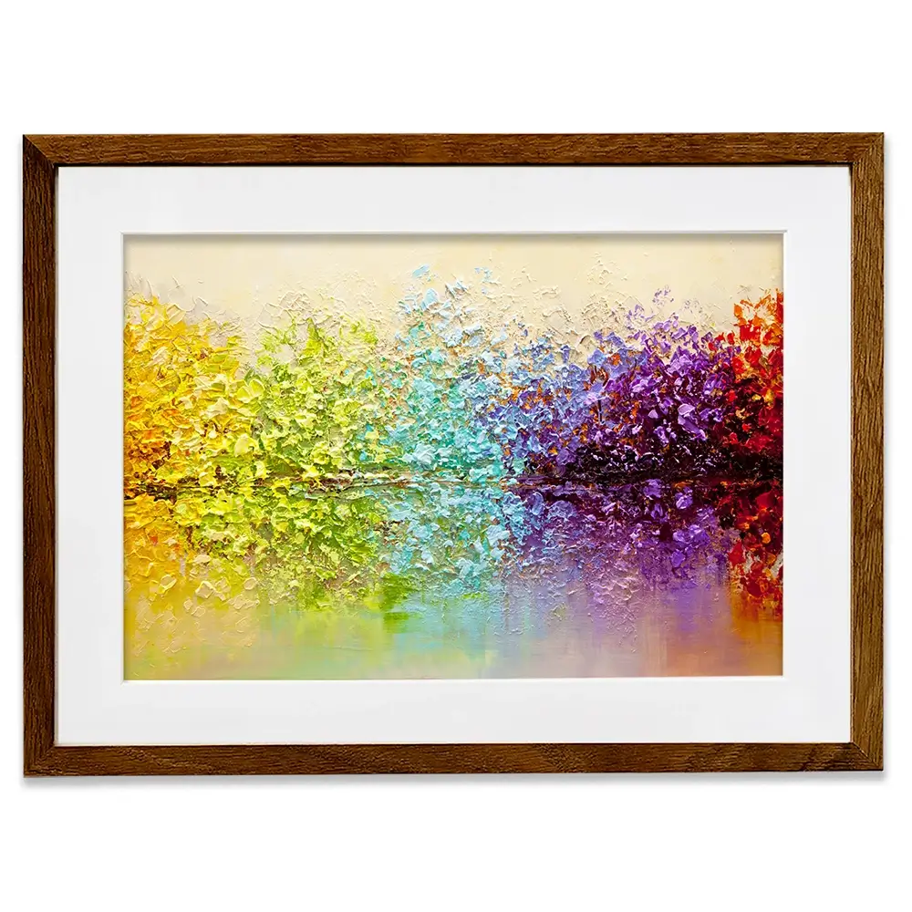 Rainbow Secret Garden Framed Art Print Rainbow Secret Garden Framed Art Print wall art product Osnat Tzadok