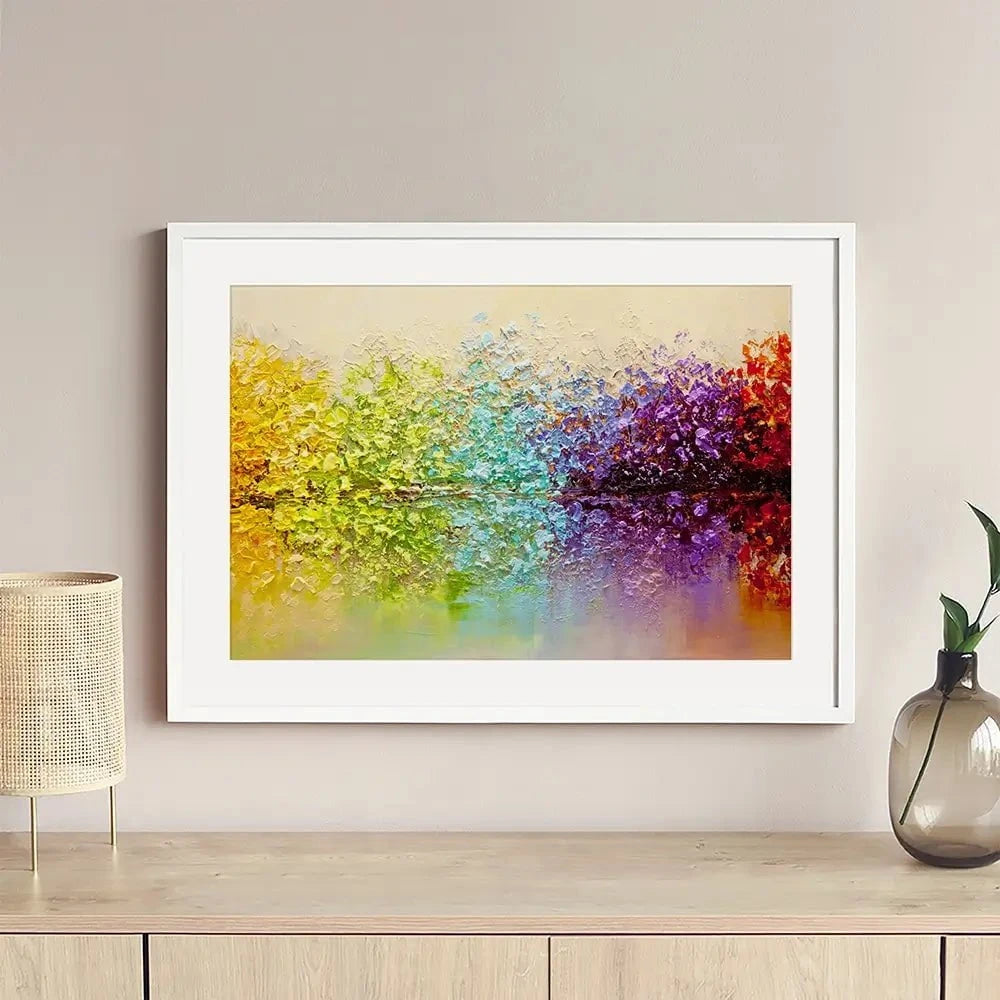 Rainbow Secret Garden Framed Art Print Rainbow Secret Garden Framed Art Print wall art product Osnat Tzadok