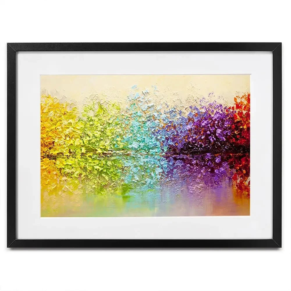 Rainbow Secret Garden Framed Art Print Rainbow Secret Garden Framed Art Print wall art product Osnat Tzadok