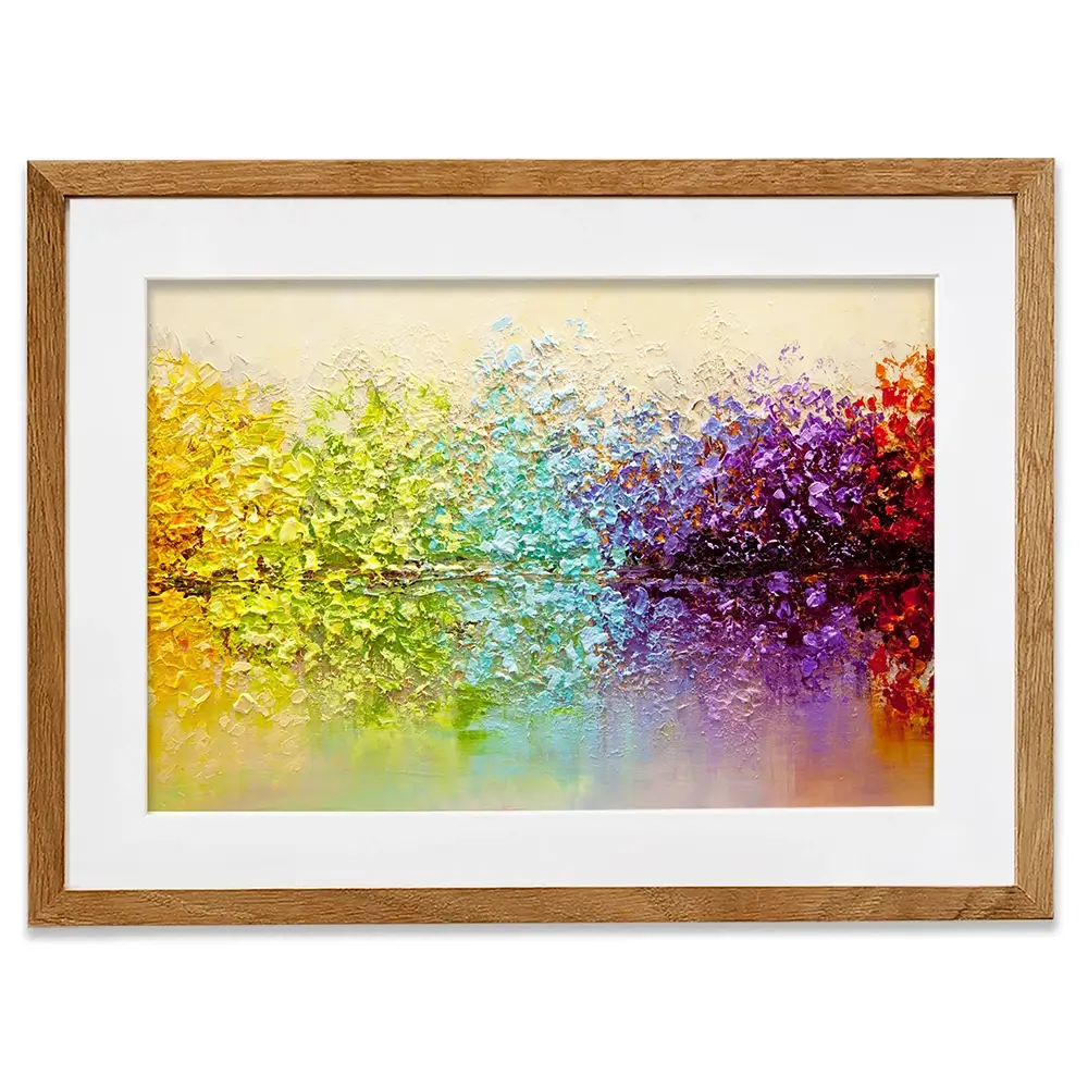 Rainbow Secret Garden Framed Art Print Rainbow Secret Garden Framed Art Print wall art product Osnat Tzadok
