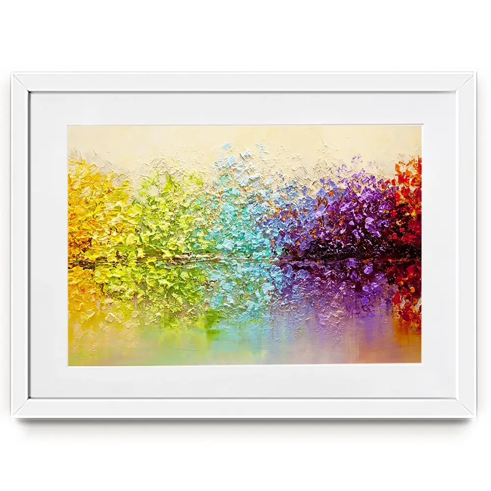Rainbow Secret Garden Framed Art Print Rainbow Secret Garden Framed Art Print wall art product Osnat Tzadok
