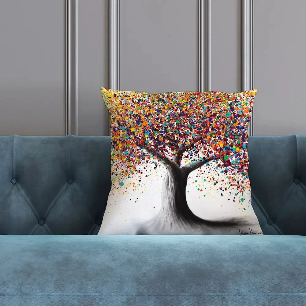Rainbow Soul Tree Cushion Rainbow Soul Tree Cushion wall art product Ashvin Harrison