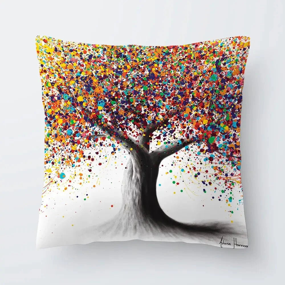 Rainbow Soul Tree Cushion Rainbow Soul Tree Cushion wall art product Ashvin Harrison