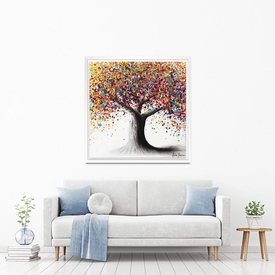 Rainbow Soul Tree Square Canvas Print wall art product Ashvin Harrison