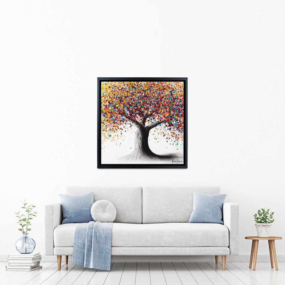 Rainbow Soul Tree Square Canvas Print wall art product Ashvin Harrison