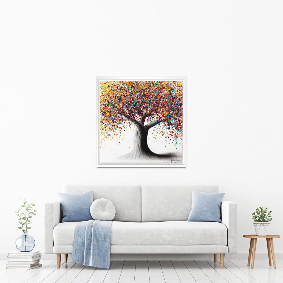 Rainbow Soul Tree Square Canvas Print wall art product Ashvin Harrison