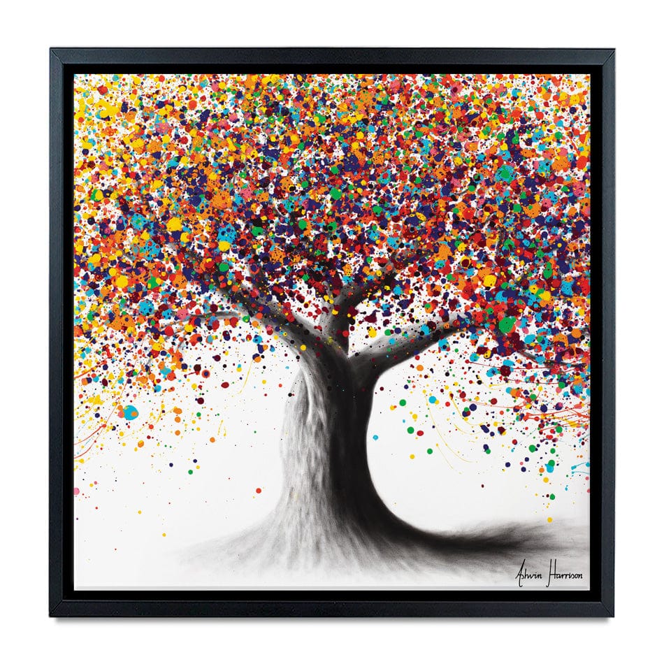 Rainbow Soul Tree Square Canvas Print wall art product Ashvin Harrison