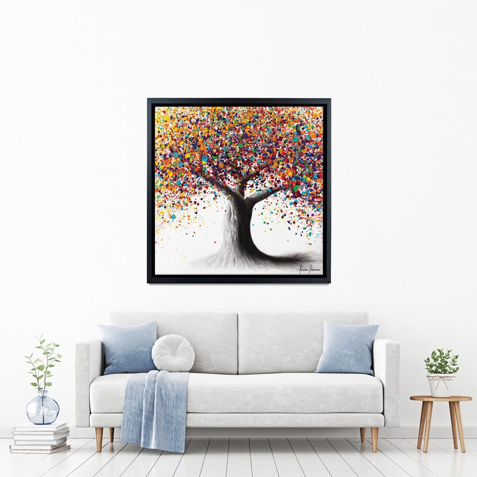 Rainbow Soul Tree Square Canvas Print wall art product Ashvin Harrison