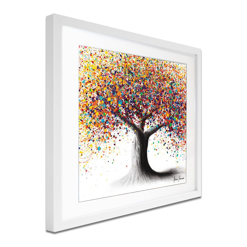 Rainbow Soul Tree Square Framed Art Print wall art product Ashvin Harrison
