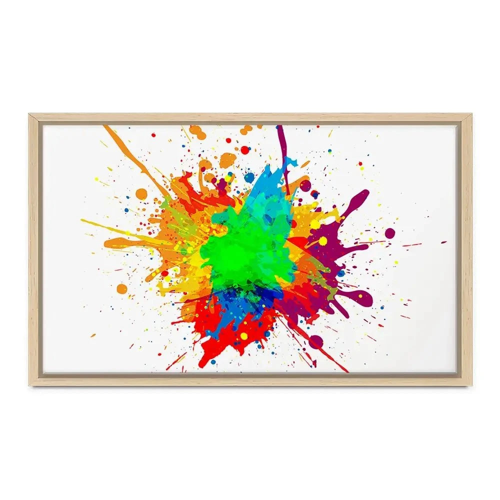 Rainbow Splash Canvas Print Rainbow Splash Canvas Print wall art product Mrspopman1985 / Shutterstock