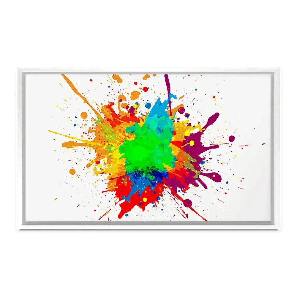 Rainbow Splash Canvas Print Rainbow Splash Canvas Print wall art product Mrspopman1985 / Shutterstock