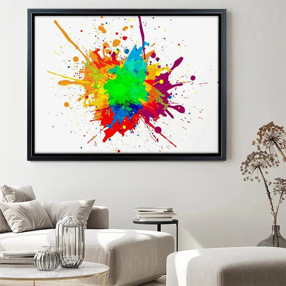 Rainbow Splash Canvas Print Rainbow Splash Canvas Print wall art product Mrspopman1985 / Shutterstock