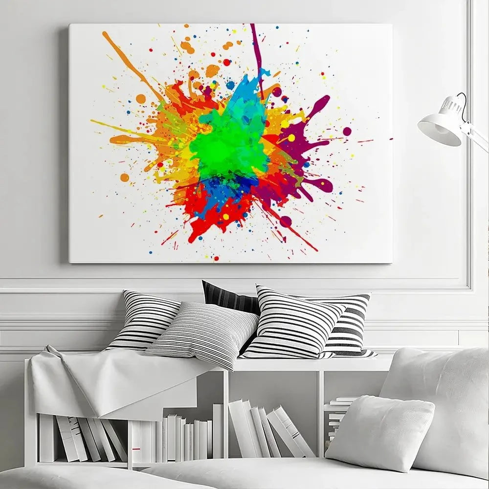 Rainbow Splash Canvas Print Rainbow Splash Canvas Print wall art product Mrspopman1985 / Shutterstock