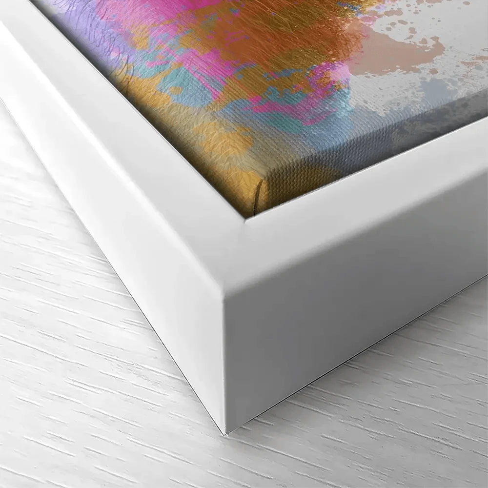 Rainbow Splash Four Ostriches Canvas Print Rainbow Splash Four Ostriches Canvas Print wall art product Fab Funky