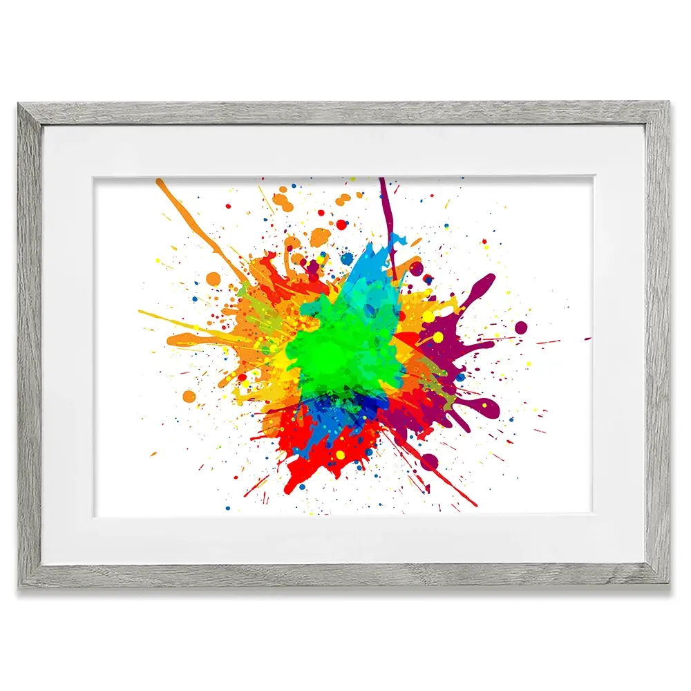 Rainbow Splash Framed Art Print Rainbow Splash Framed Art Print wall art product Mrspopman1985 / Shutterstock