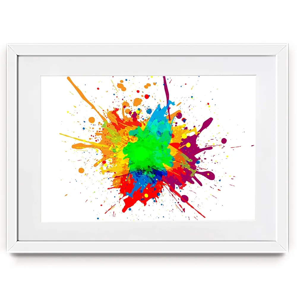 Rainbow Splash Framed Art Print Rainbow Splash Framed Art Print wall art product Mrspopman1985 / Shutterstock