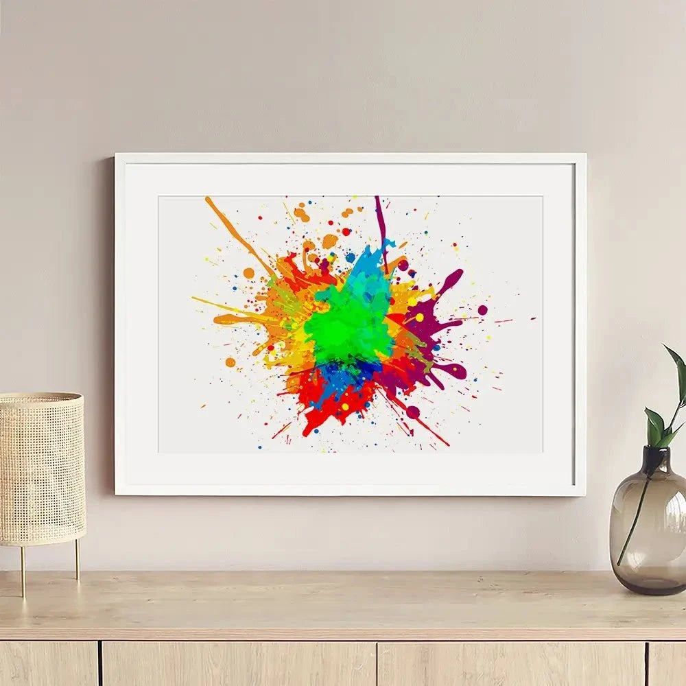 Rainbow Splash Framed Art Print Rainbow Splash Framed Art Print wall art product Mrspopman1985 / Shutterstock