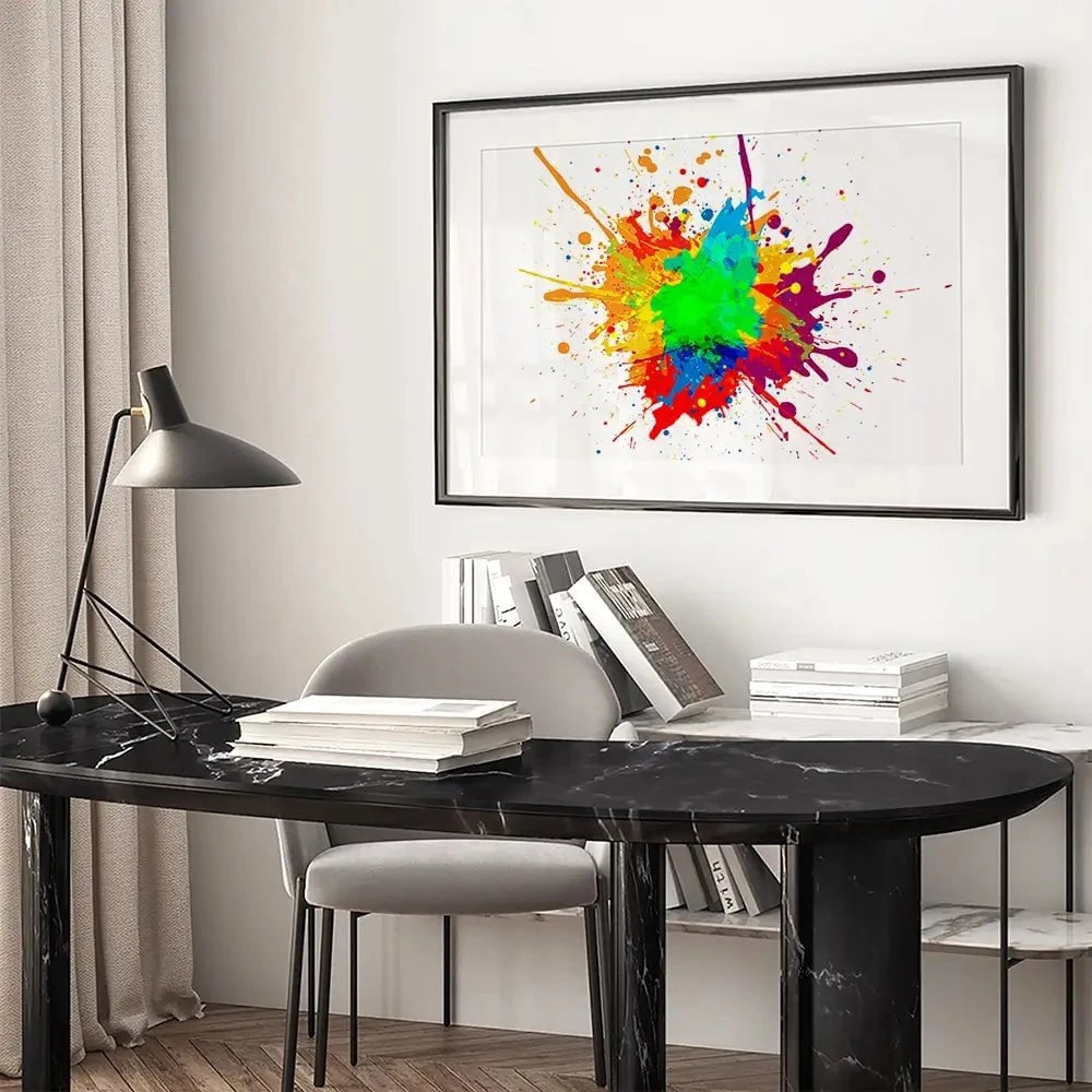 Rainbow Splash Framed Art Print Rainbow Splash Framed Art Print wall art product Mrspopman1985 / Shutterstock