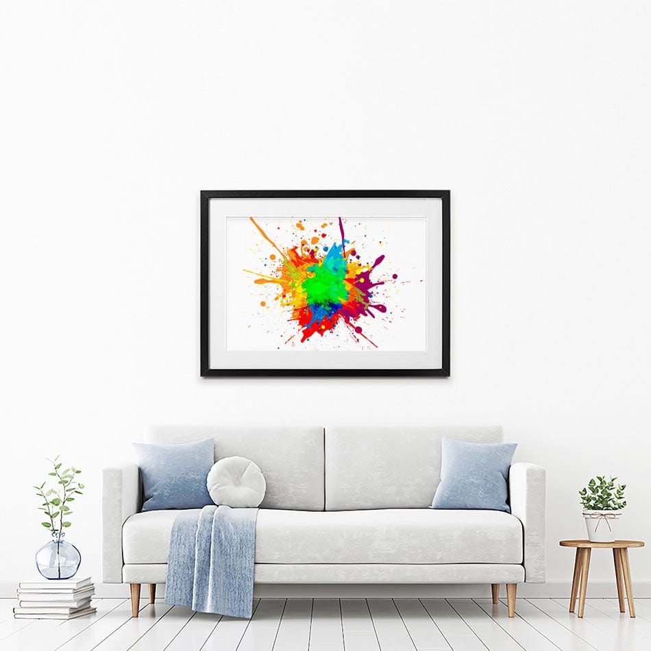 Rainbow Splash Framed Art Print wall art product Mrspopman1985 / Shutterstock