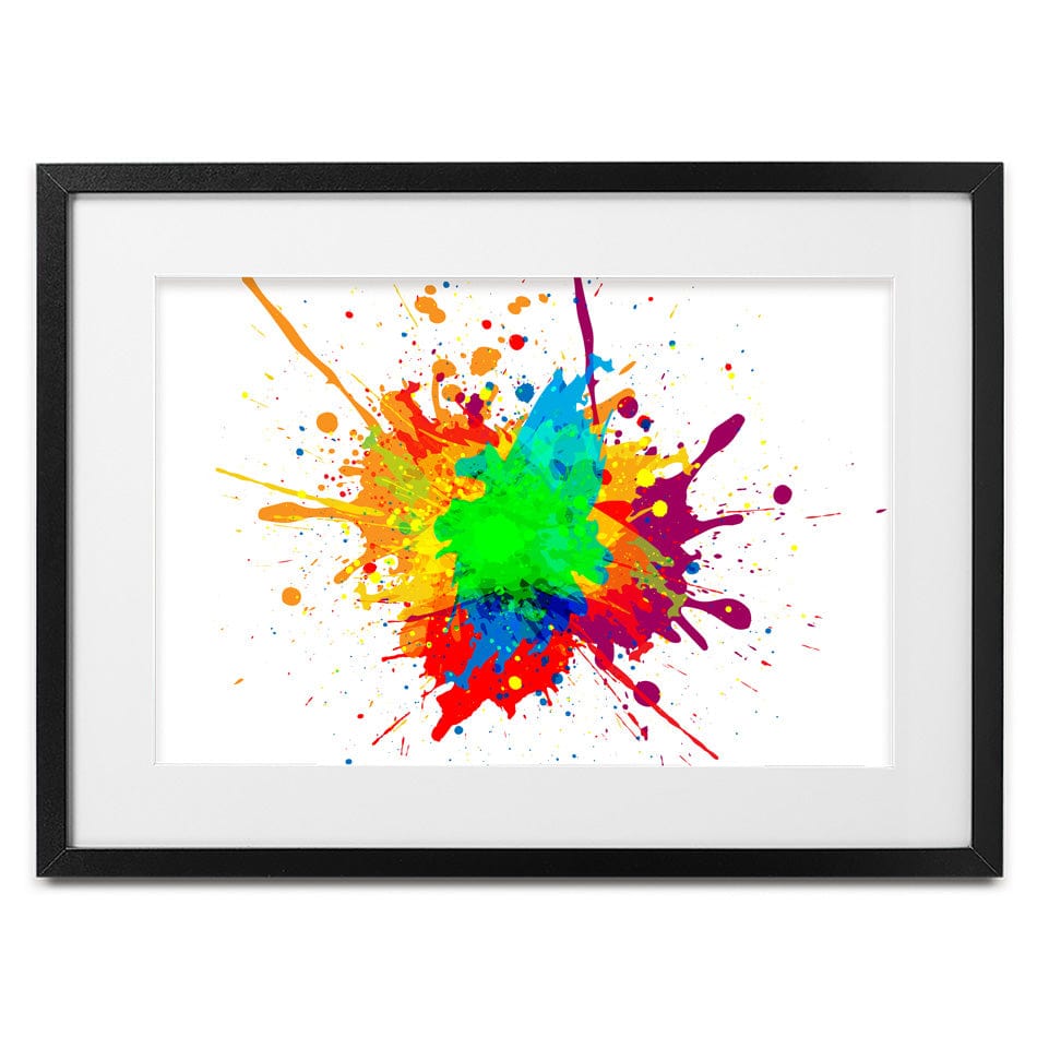 Rainbow Splash Framed Art Print wall art product Mrspopman1985 / Shutterstock