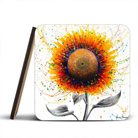 Rainbow Sunflower Coaster Set Rainbow Soul Tree Coaster Set | Rainbow Soul Tree Art Coasters wall art product Ashvin Harrison