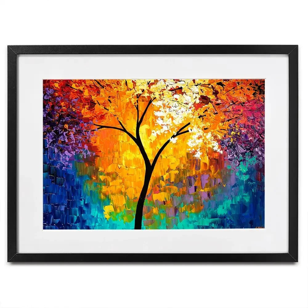 Rainbow Tree Of Life Framed Art Print Rainbow Tree Of Life Framed Art Print wall art product Osnat Tzadok