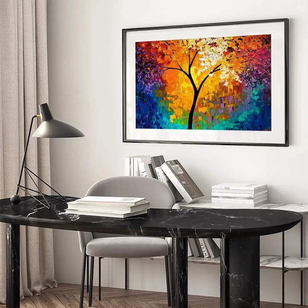 Rainbow Tree Of Life Framed Art Print Rainbow Tree Of Life Framed Art Print wall art product Osnat Tzadok