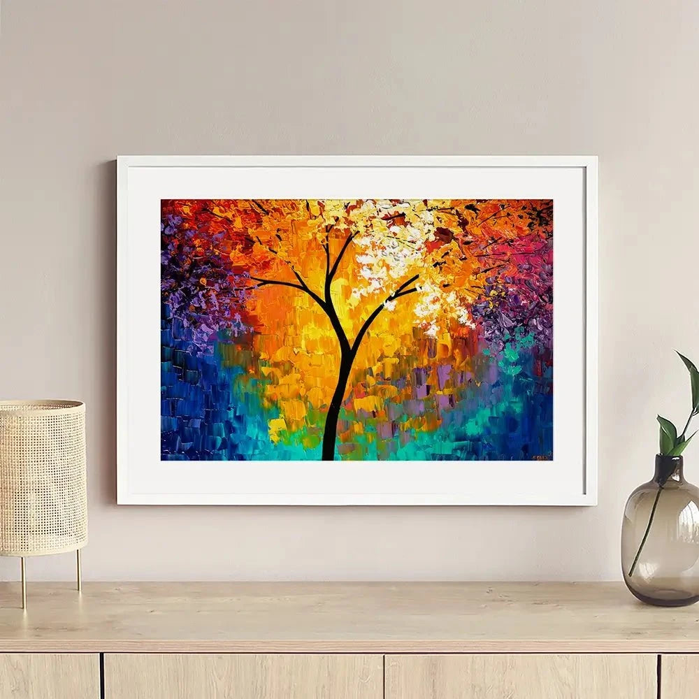 Rainbow Tree Of Life Framed Art Print Rainbow Tree Of Life Framed Art Print wall art product Osnat Tzadok
