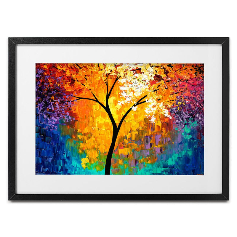 Rainbow Tree Of Life Framed Art Print wall art product Osnat Tzadok