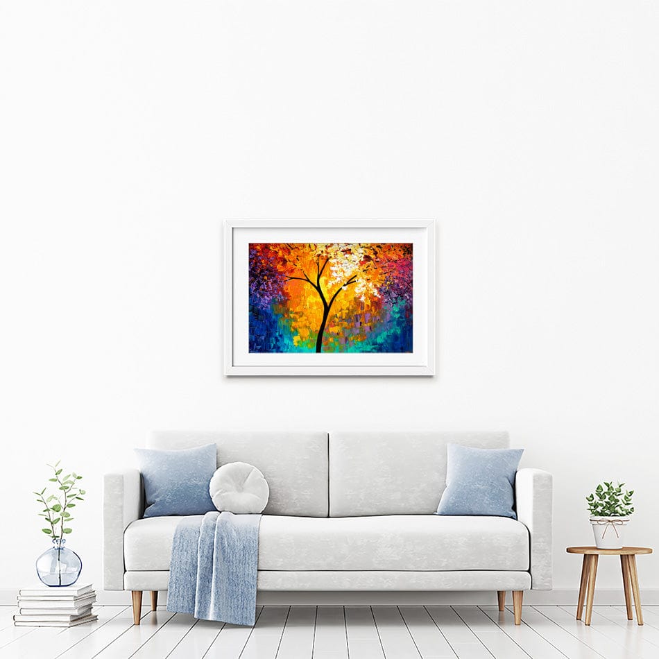 Rainbow Tree Of Life Framed Art Print – Art Print Shop