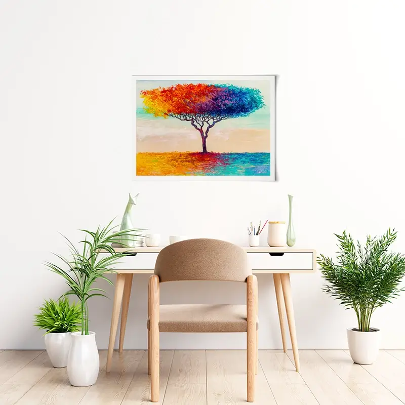 Rainbow Tree Oil Painting Art Print Rainbow Tree Oil Painting Art Print wall art product S-Belov / Shutterstock