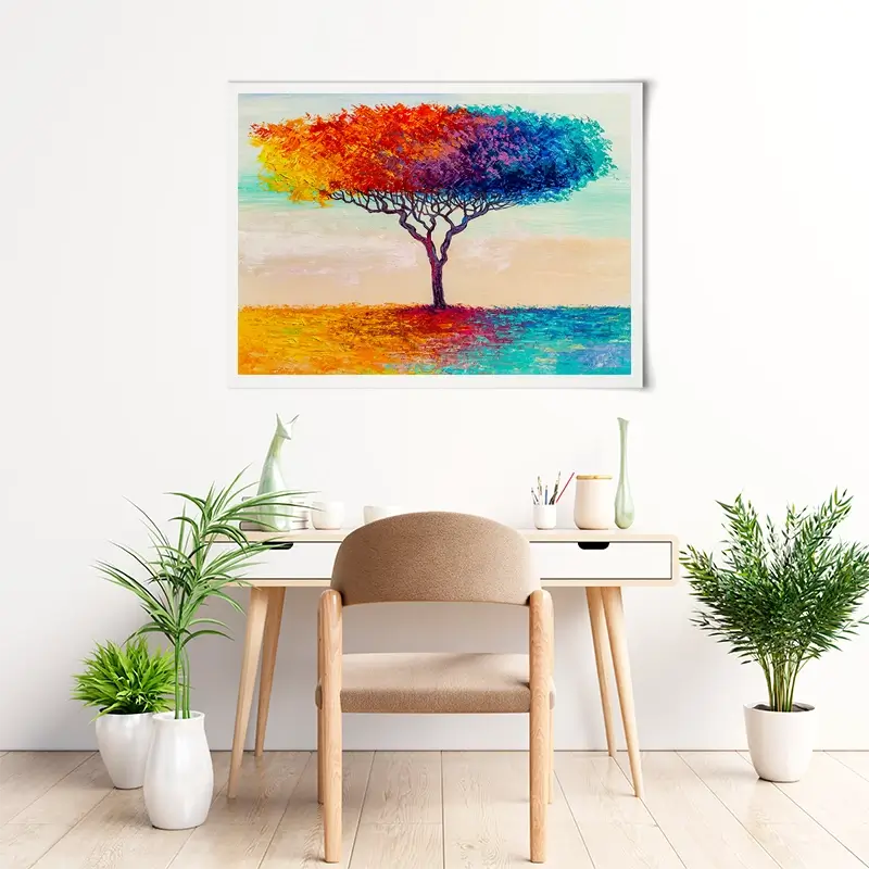 Rainbow Tree Oil Painting Art Print Rainbow Tree Oil Painting Art Print wall art product S-Belov / Shutterstock