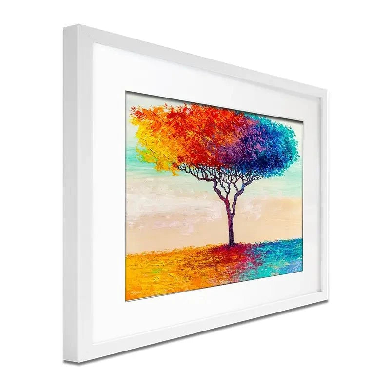 Rainbow Tree Oil Painting Framed Art Print Rainbow Tree Oil Painting Framed Art Print wall art product S-BELOV / Shutterstock