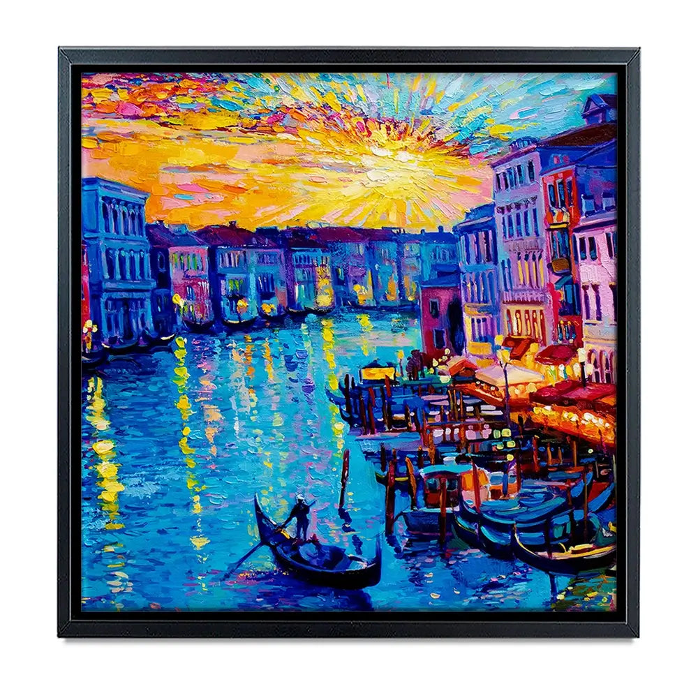 Rainbow Venice Oversized Canvas Print Rainbow Venice Oversized Canvas Print wall art product Art Print Shop