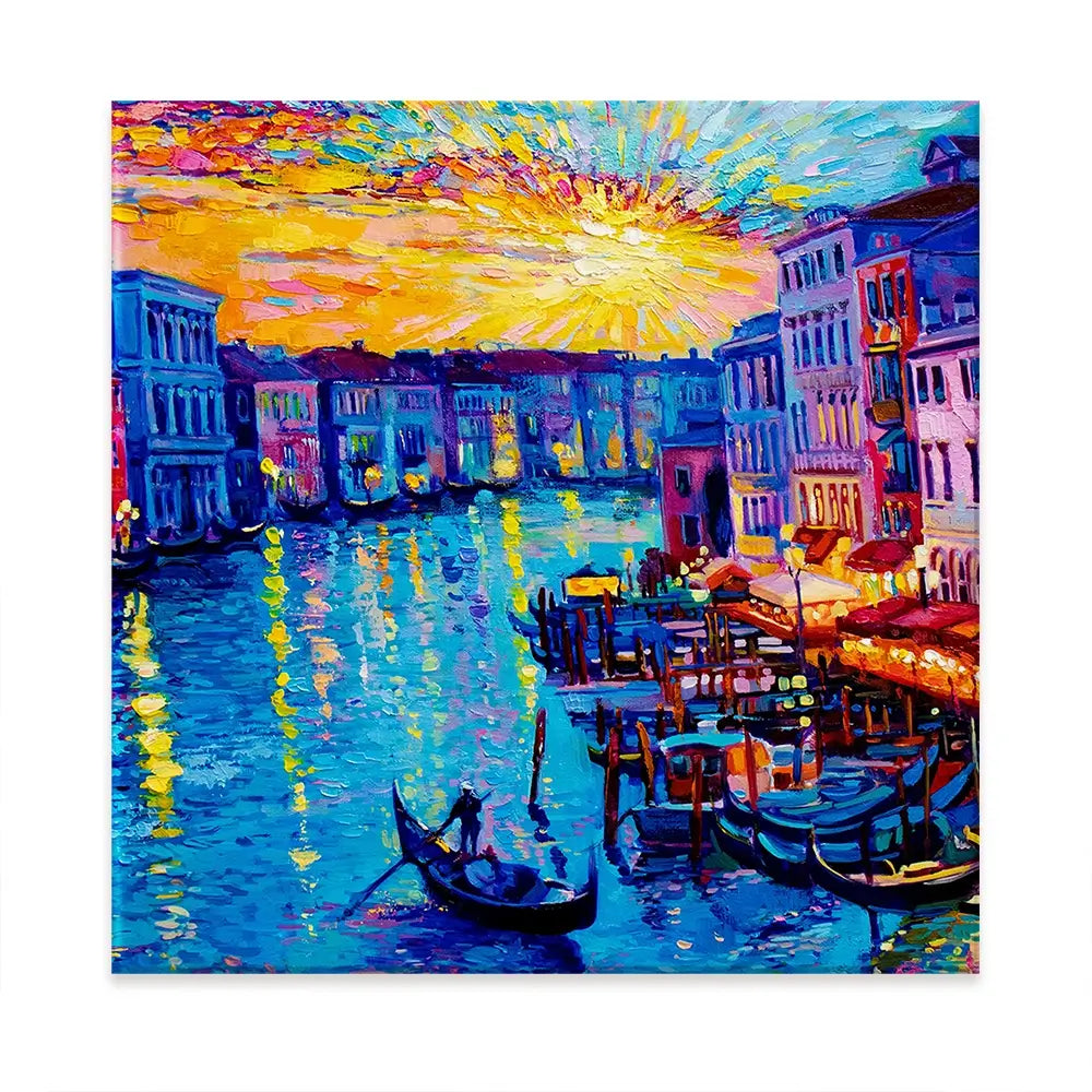 Rainbow Venice Oversized Canvas Print Rainbow Venice Oversized Canvas Print wall art product Art Print Shop