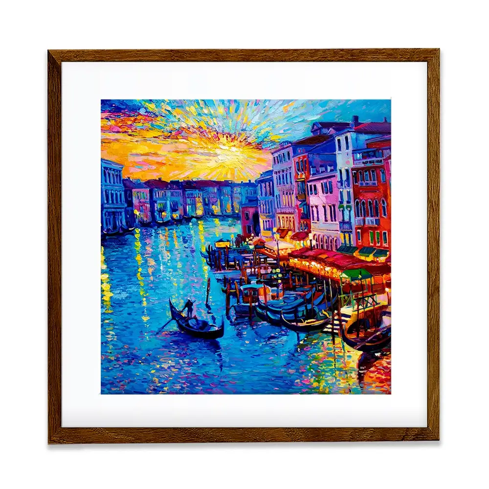 Rainbow Venice Square Framed Art Print Rainbow Venice Square Framed Art Print wall art product Ivailo Nikolov / Shutterstock