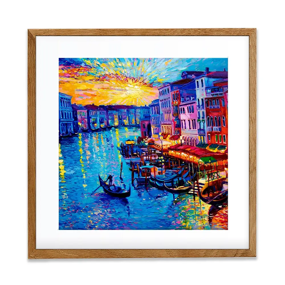 Rainbow Venice Square Framed Art Print Rainbow Venice Square Framed Art Print wall art product Ivailo Nikolov / Shutterstock