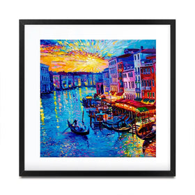 Rainbow Venice Square Framed Art Print Rainbow Venice Square Framed Art Print wall art product Ivailo Nikolov / Shutterstock