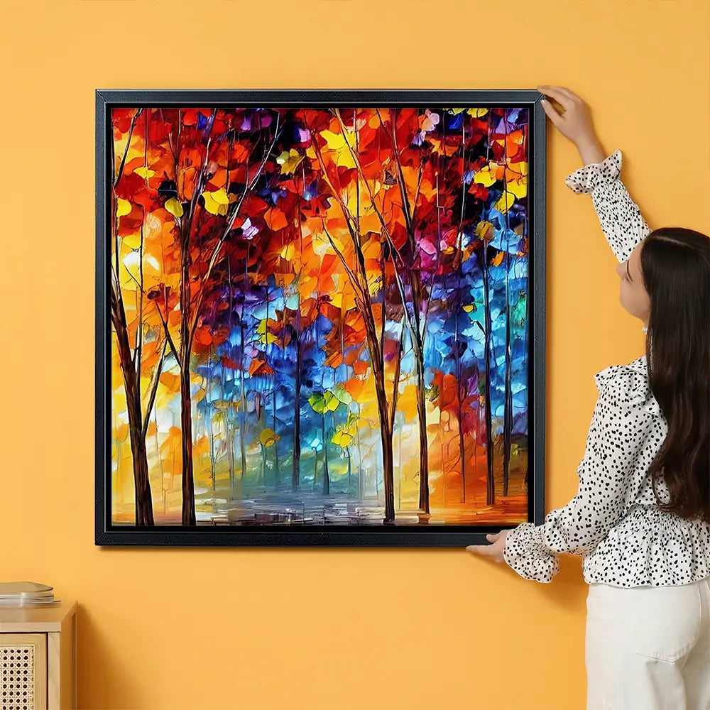 Rainbow Walks Oversized Canvas Print Rainbow Walks Oversized Canvas Print wall art product Art Print Shop