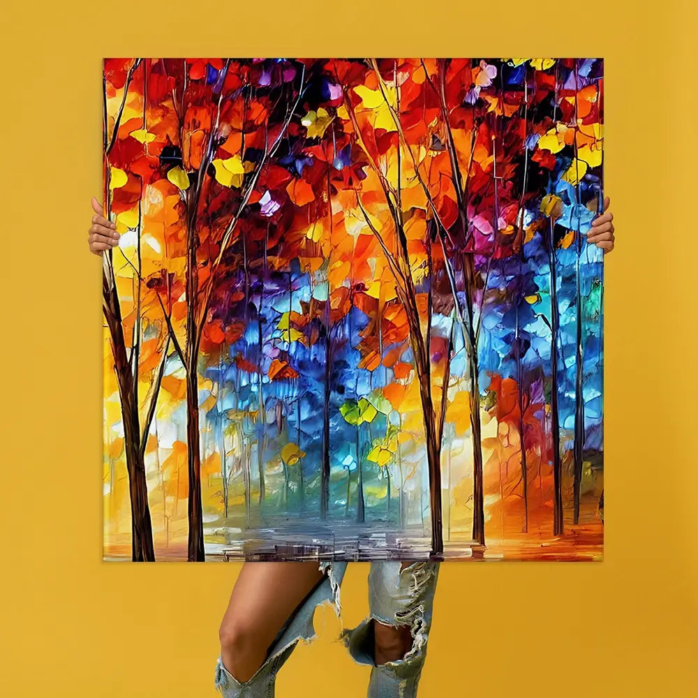 Rainbow Walks Oversized Canvas Print Rainbow Walks Oversized Canvas Print wall art product Art Print Shop