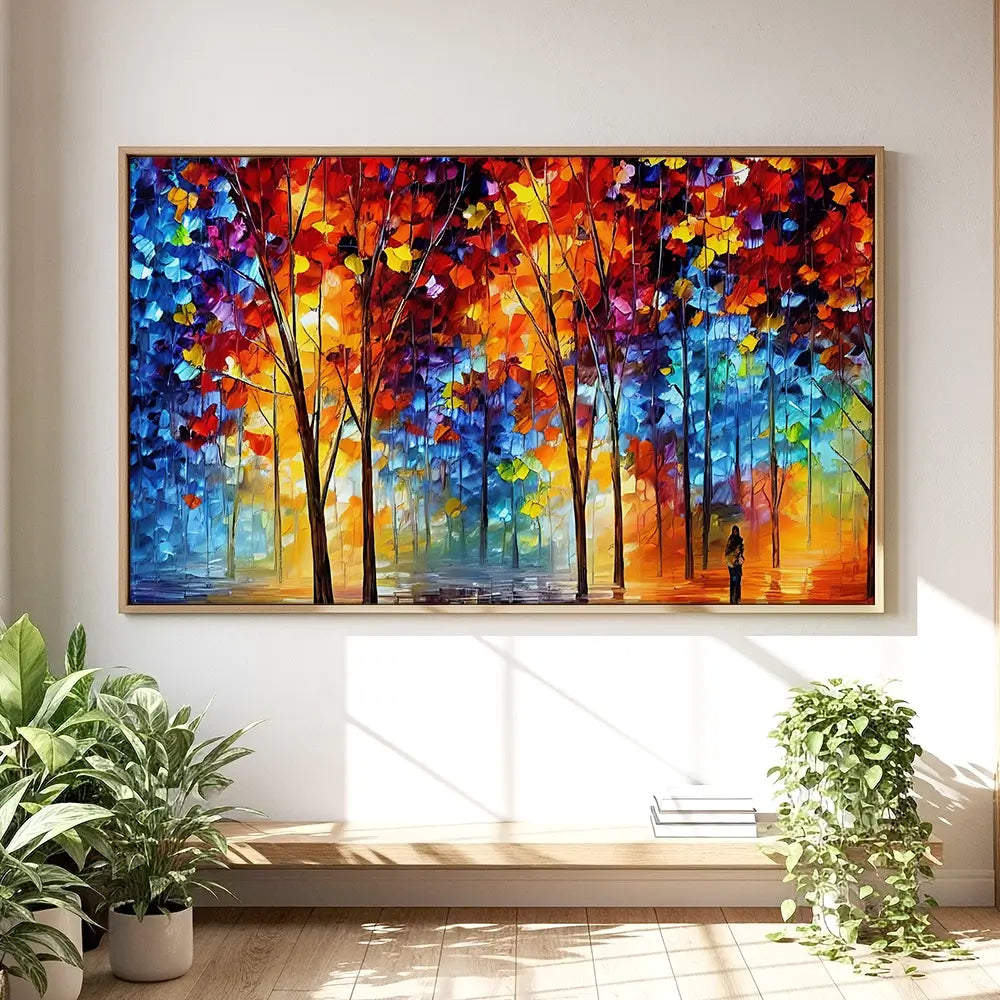 Rainbow Walks Oversized Canvas Print Rainbow Walks Oversized Canvas Print wall art product Art Print Shop
