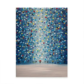 Raindrop Confetti Canvas Print Raindrop Confetti Canvas Print wall art product Ekaterina Ermilkina