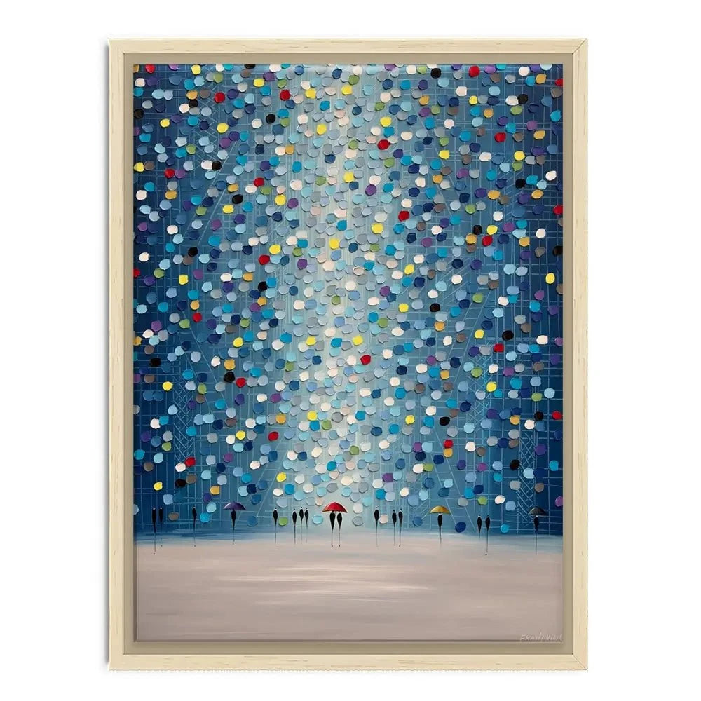 Raindrop Confetti Canvas Print Raindrop Confetti Canvas Print wall art product Ekaterina Ermilkina