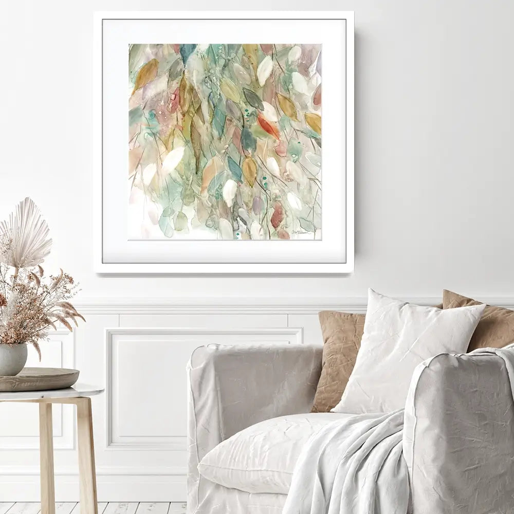 Rainy Cascade Framed Art Print Rainy Cascade Framed Art Print wall art product Carol Robinson
