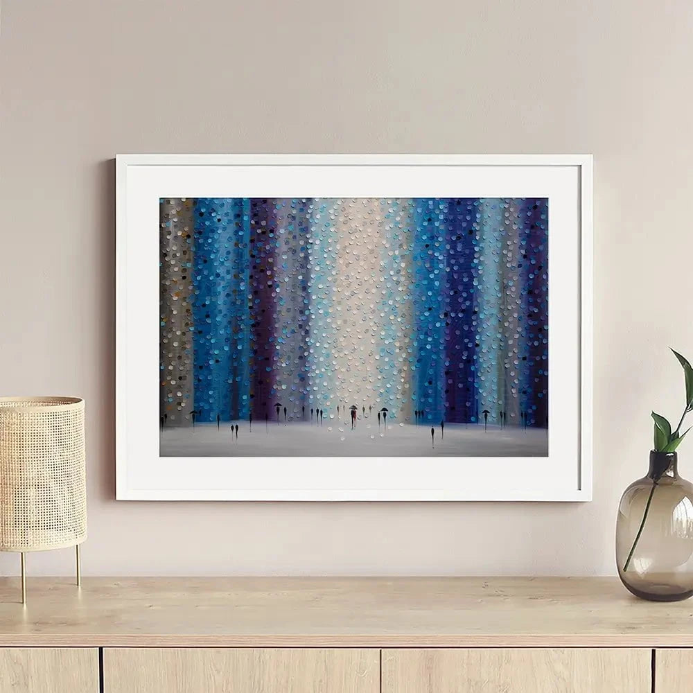 Rainy City For Us Framed Art Print Rainy City For Us Framed Art Print wall art product Ekaterina Ermilkina