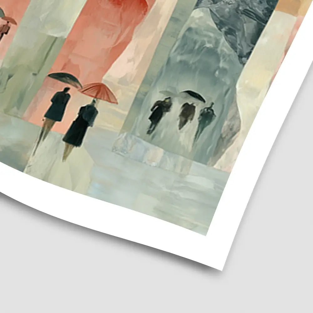 Rainy City Streets Art Print Rainy City Streets Art Print wall art product Chromatic Storm Studio