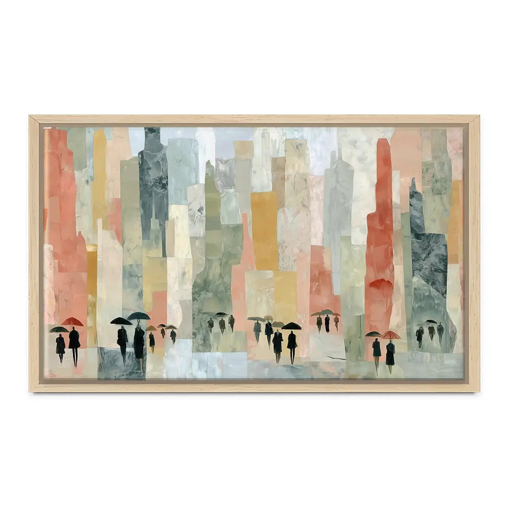 Rainy City Streets Canvas Print Rainy City Streets Canvas Print wall art product Chromatic Storm Studio
