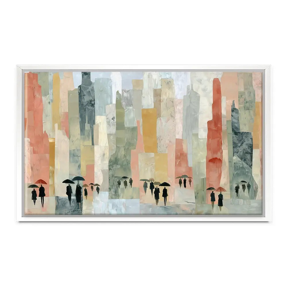 Rainy City Streets Canvas Print Rainy City Streets Canvas Print wall art product Chromatic Storm Studio